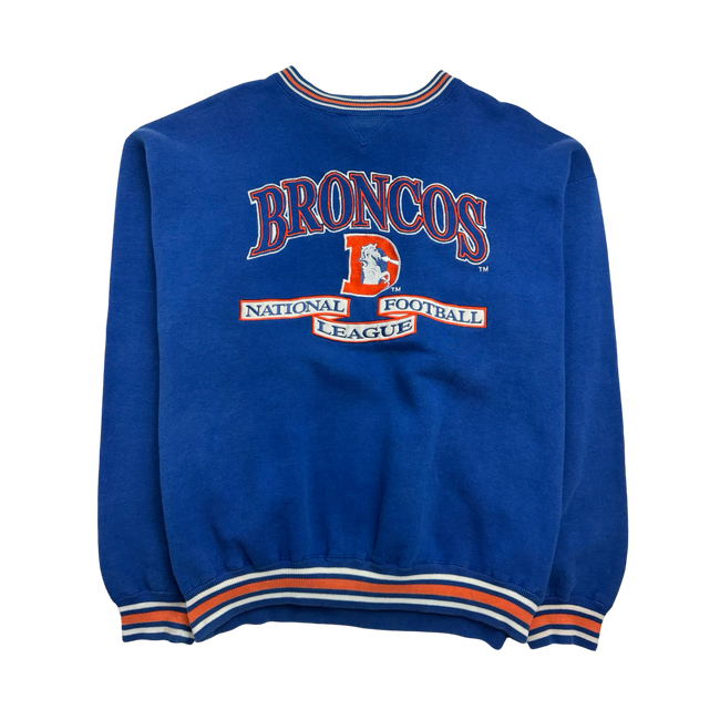 Vintage 90s NFL Denver Broncos Sweatshirt Blue