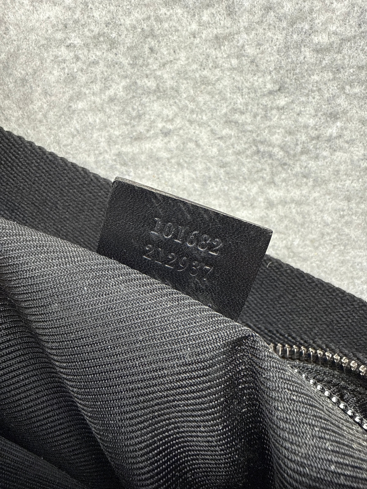 Gucci GG Canvas Half Moon Shoulder Bag Black