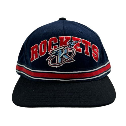 Vintage Houston Rockets Strapback Hat Navy | Vintage Clothing Store Canada