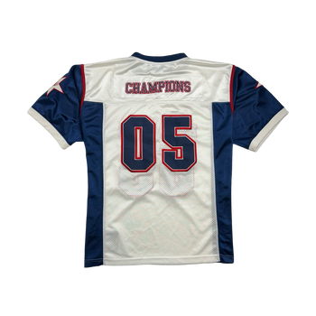 (L) Vintage 2000s Exco Wear Football Jersey White/Navy