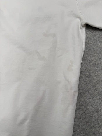Louis Vuitton Embroidered Cursive Logo Tee White (USED)