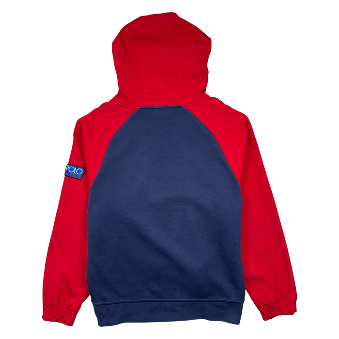 Vintage Polo Ralph Lauren Hi Tech Hoodie Navy/Red | Vitnage Clothing Store Canada