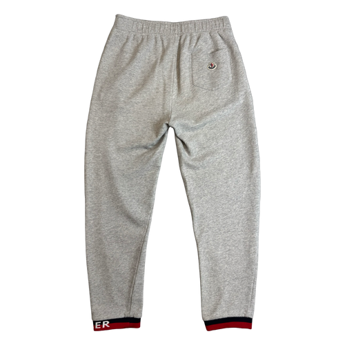 Moncler Cuff Stripe Sweatpants Grey (USED) | Vintage Clothing Store Canada