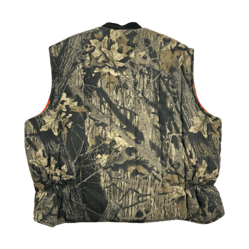 (XXL) Vintage Golden Retriever Camo Fleece Lined Vest | Vintage Clothing Store Canada