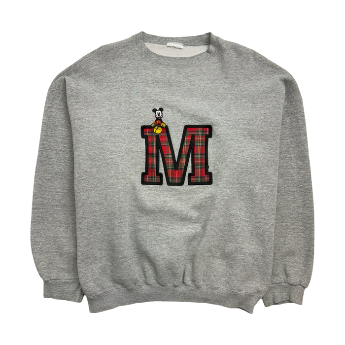 (L) Vintage Mickey Mouse Sweatshirt Grey | Vitnage Clothing Store Canada