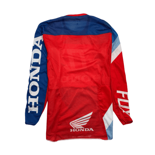 (S) Fox Honda Motorcycle L/S Jersey Red/Blue | Vintage Clothing Store Canada