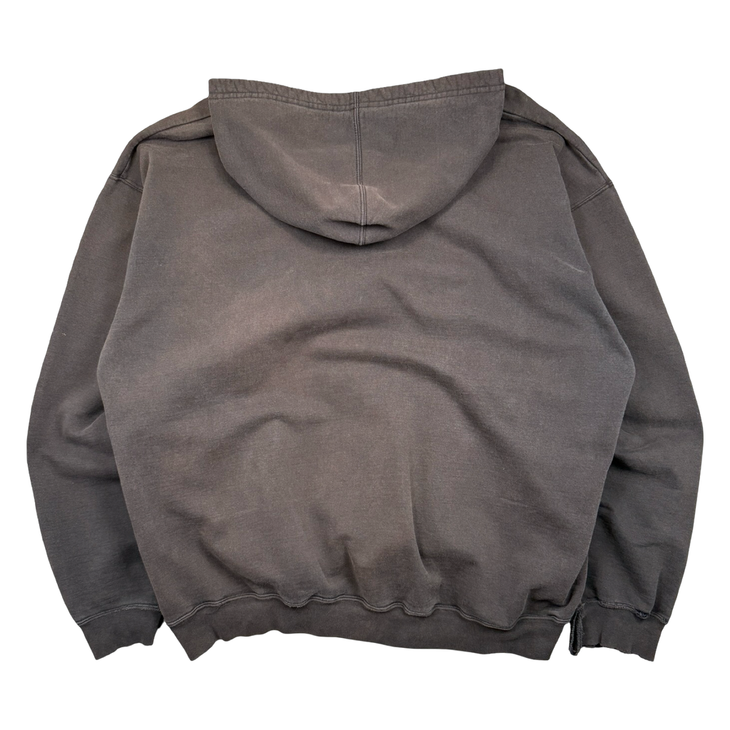 Vintage Adidas Distressed Hoodie Faded Black