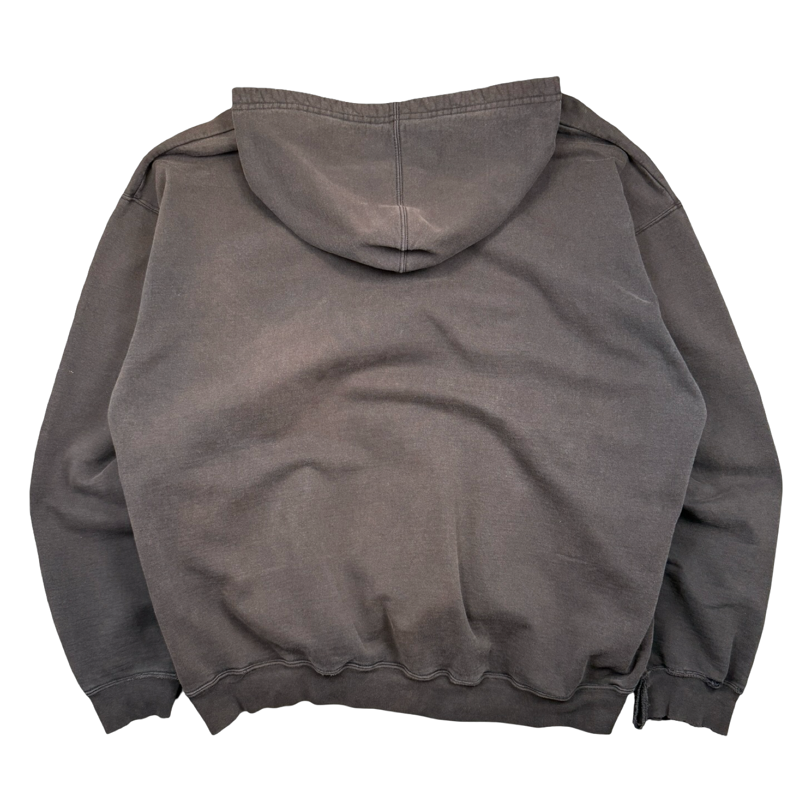 Vintage Adidas Distressed Hoodie Faded Black