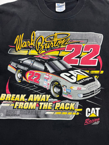 Vintage 2000s Ward Burton Nascar Tee Black