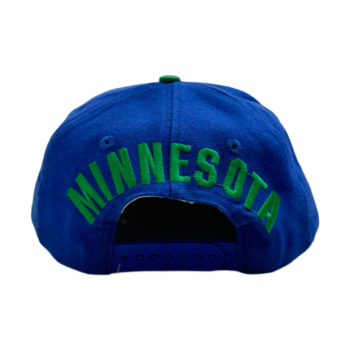 Vintage Minnesota Timberwolves Snapback Hat Blue | Vitnage Clothing Store Canada