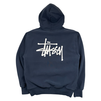 Stussy Basic Logo Hoodie Navy (USED)