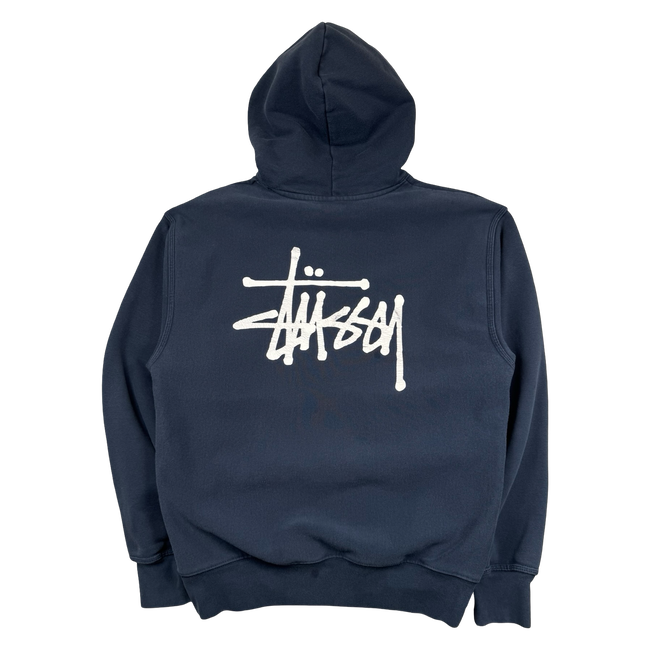 Stussy Basic Logo Hoodie Navy (USED)