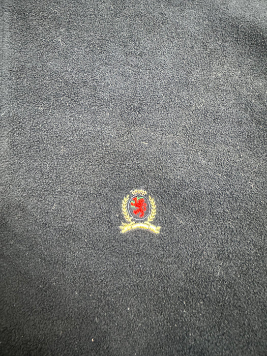 (L) Vintage Tommy Hilfiger Quarter Zip Fleece Black | Vitnage Clothing Store Canada