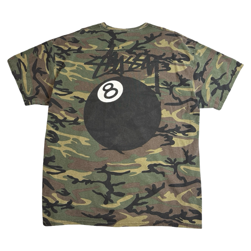 Stussy 8 Ball Tee Camo (USED) | Vintage Clothing Store Canada