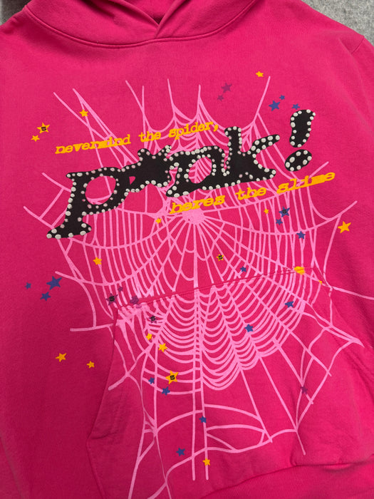 Sp5der P*NK Hoodie Pink (USED) | Vitnage Clothing Store Canada