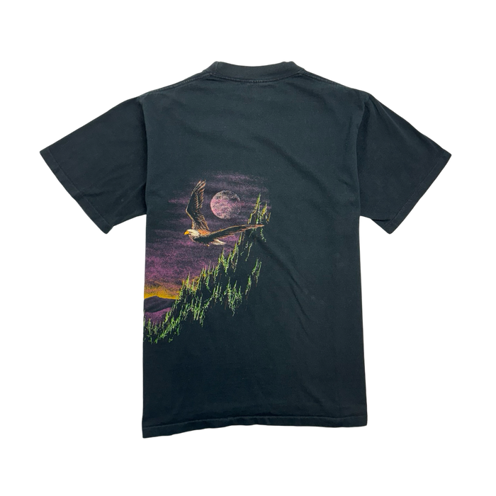 (L) Vintage Nature Eagle Tee Black | Vitnage Clothing Store Canada