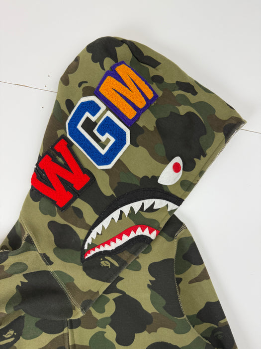 BAPE 1st Camo Shark Windstopper Full Zip Up Hoodie (USED) | Vitnage Clothing Store Canada