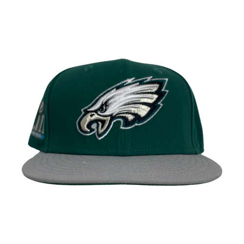 Philadelphia Eagles Superbowl LII New Era Fitted Hat Green | Vintage Clothing Store Canada