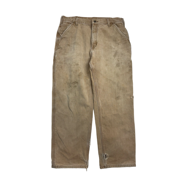 Vintage Carhartt Carpenter Lined Pants Beige