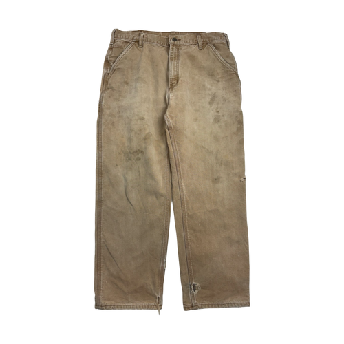 Vintage Carhartt Carpenter Lined Pants Beige | Vintage Clothing Store Canada