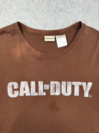 Vintage 2000's Call Of Duty Tee Brown