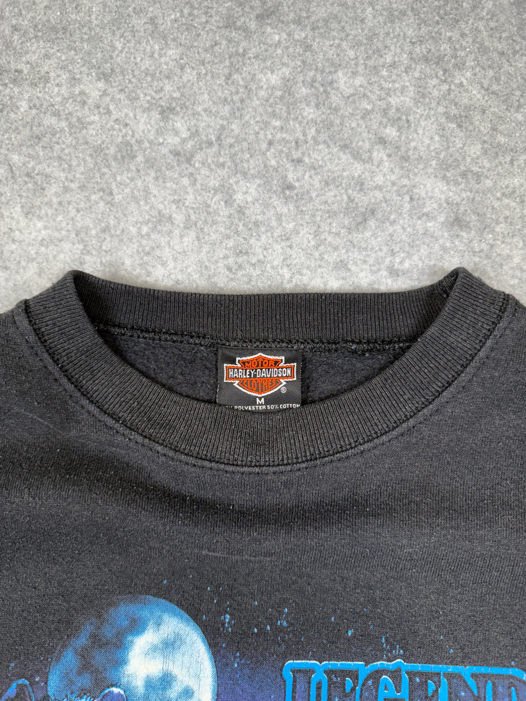 Vintage Harley Davidson Legends Live Where Legends Roam Sweatshirt Black