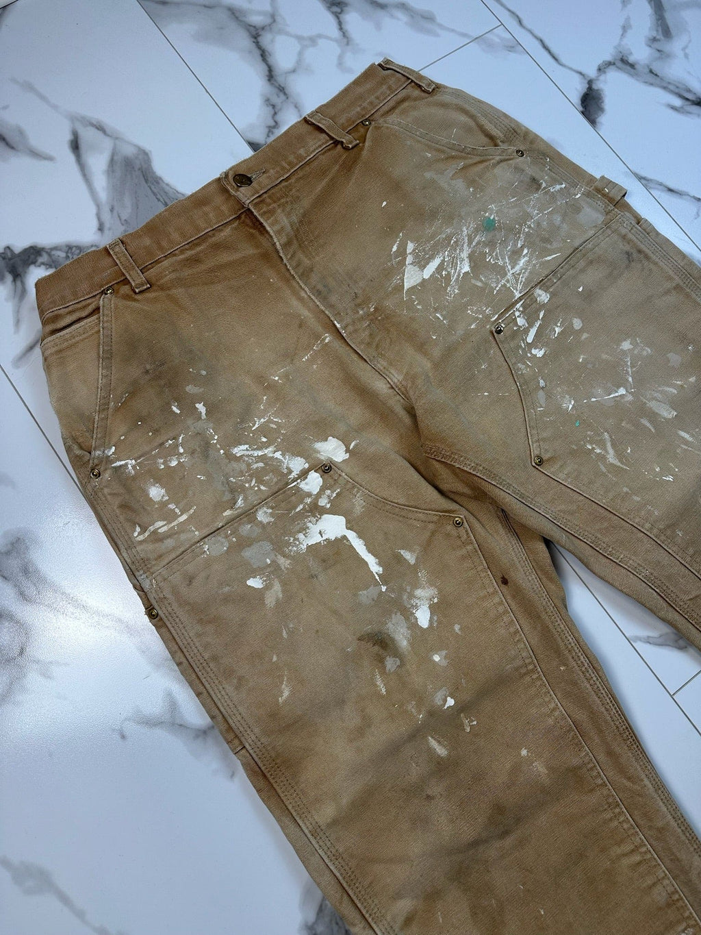 Carhartt Double-Knee Painters Work Pants Beige
