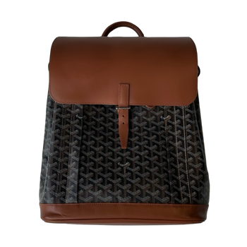 Goyard Alpin Goyardine Backpack Black/Tan