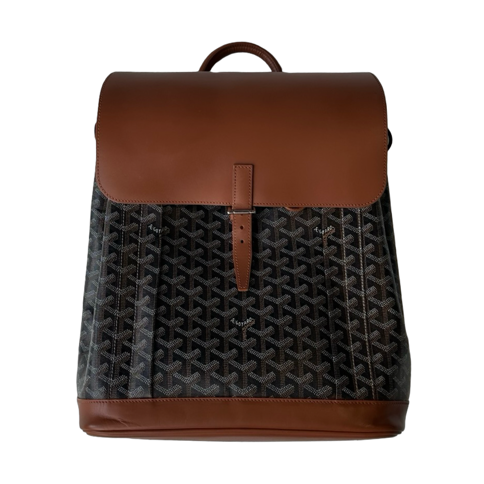 Goyard Alpin Goyardine Backpack Black/Tan