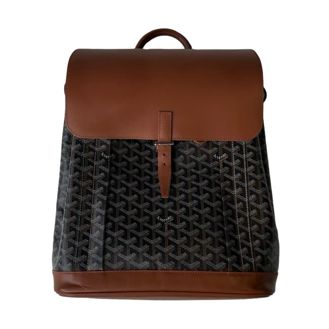 Goyard Alpin Goyardine Backpack Black/Tan