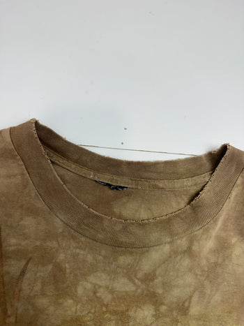 Vintage 1990s Harley Davidson Chillicothe Ohio Tee Tie Dye Brown