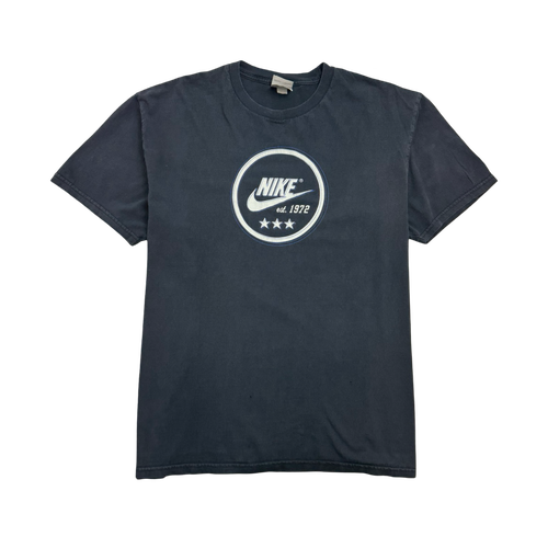 Vintage 2000s Nike est. 1972 Tee Dark Navy | Vintage Clothing Store Canada