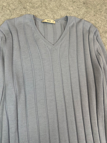 Women's Prada Blue V-neck Knit