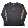 Vintage Orange County Choppers Script Flame Sleeve L/S Tee Black