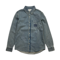 OVO Chest Logo Button-Up Denim