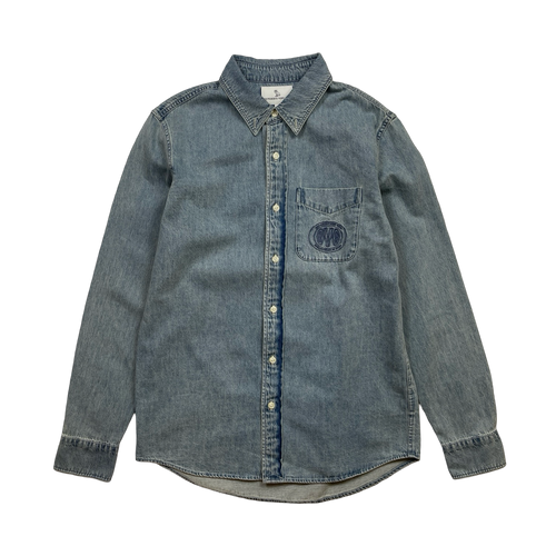 OVO Chest Logo Button-Up Denim | Vintage Clothing Store Canada