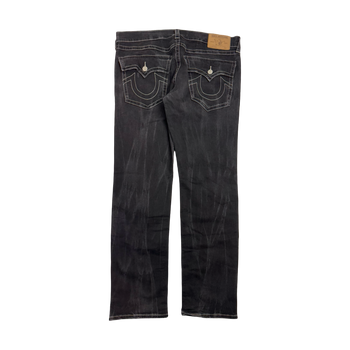 Vintage Y2k True Religion Slim Style Denim Pants Black