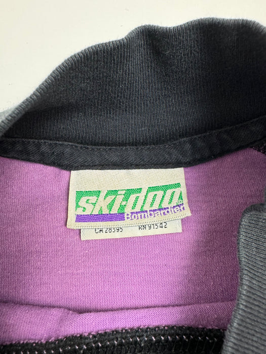 (L) Vintage Ski-Doo Racing Team L/S Tee Purple | Vitnage Clothing Store Canada