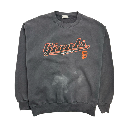 (XL) Vintage San Francisco Giants Sweatshirt Faded Black | Vintage Clothing Store Canada