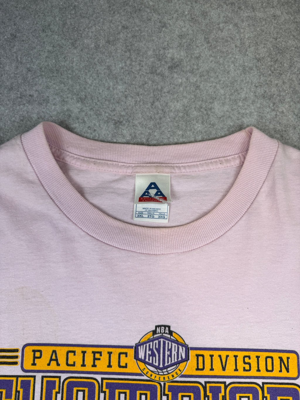 2009 Los Angeles Lakers Pacific Division Champions Tee Pink