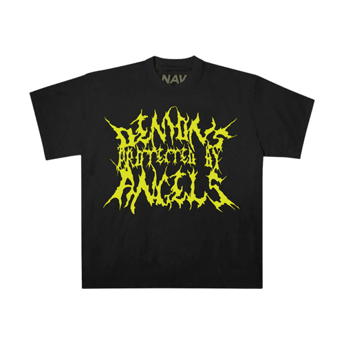 Vlone x Nav DPBA 2 Jagged Tee Black/Yellow | Vintage Clothing Store Canada