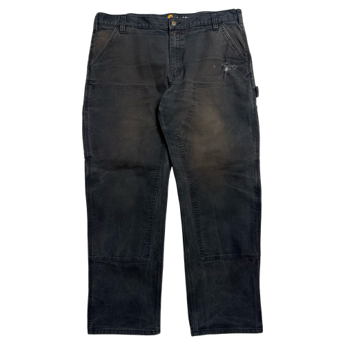 Carhartt Faded Double Knee Carpenter Pants Black | Vintage Clothing Store Canada