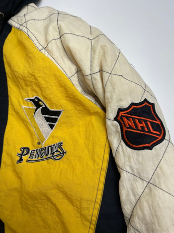 (S) Vintage Starter Pittsburgh Penguins Full Zip Puffer Jacket