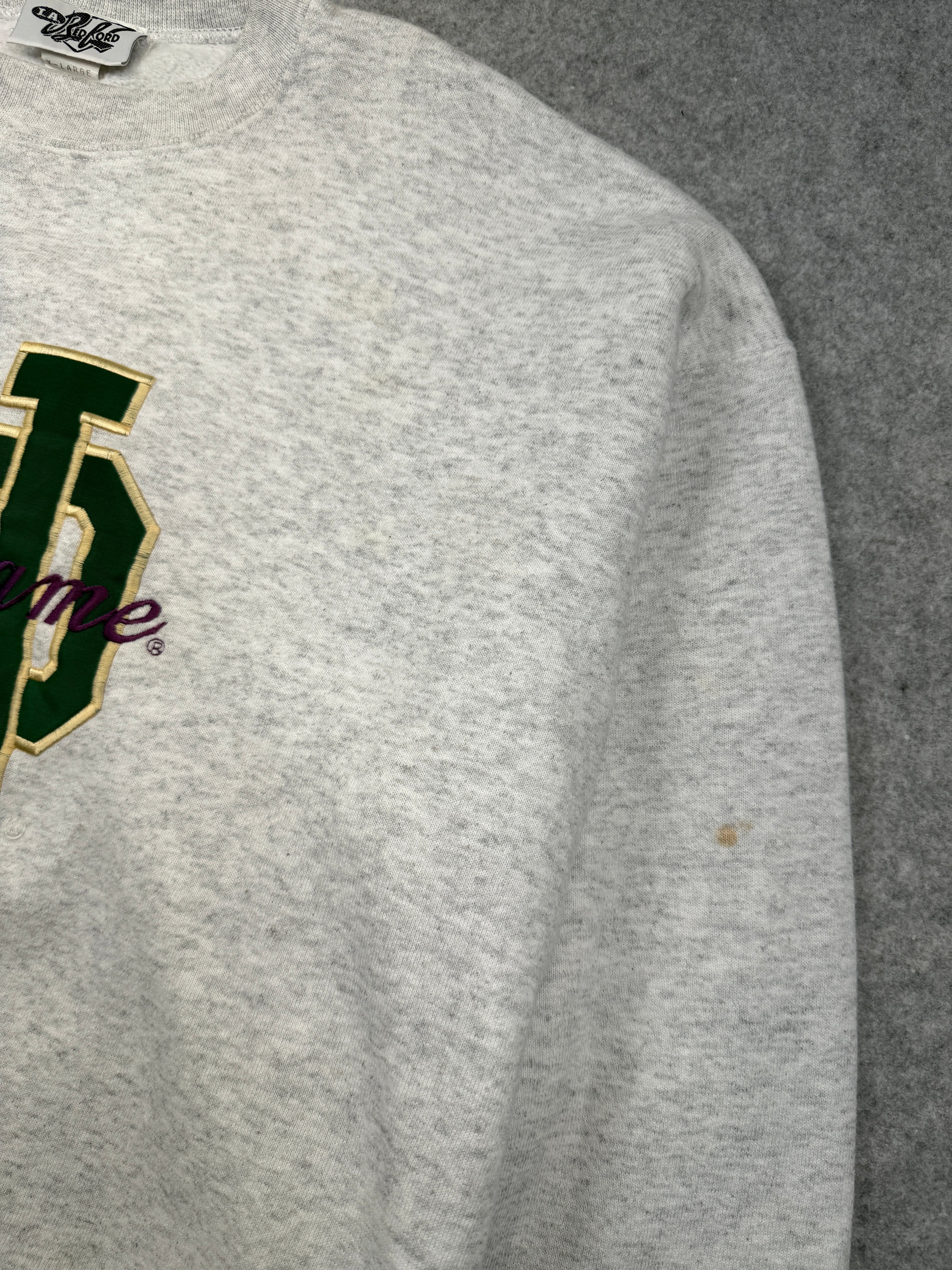 Vintage Notre Dame Sweatshirt Grey