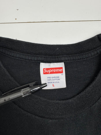 Supreme Diamonds Logo Tee Black (USED)