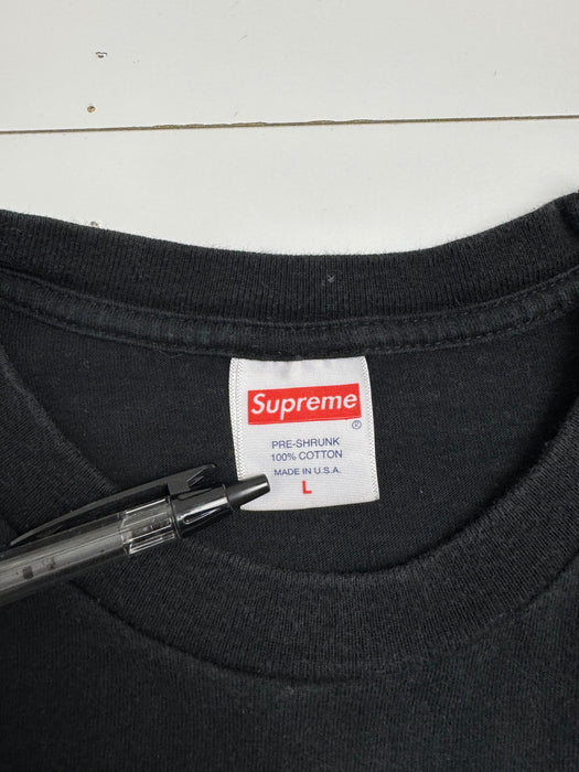 Supreme Diamonds Logo Tee Black (USED) | Vitnage Clothing Store Canada