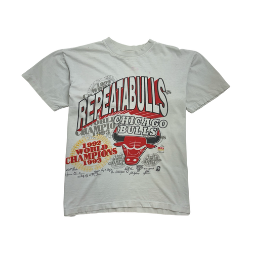 (M) Vintage 90s Chicago Bulls Championship Tee White | Vintage Clothing Store Canada