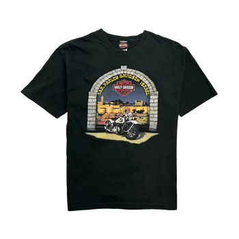 Vintage '04 G.B.R Harley Davidson Tee Black