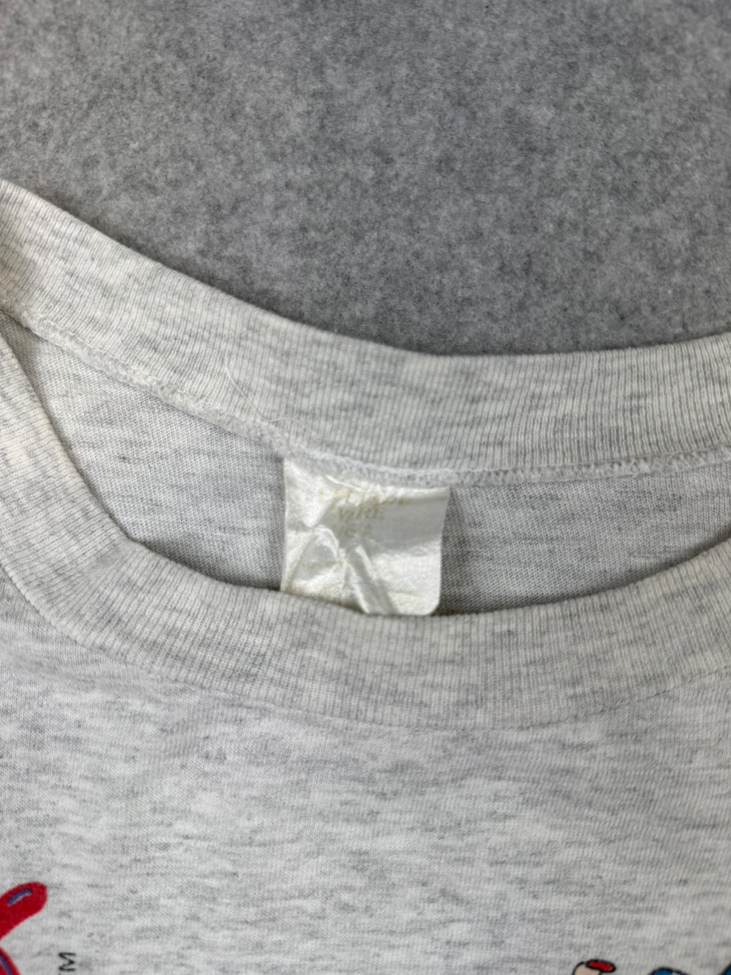 Vintage 90's Betty Boop Workout Cropped Tee Grey