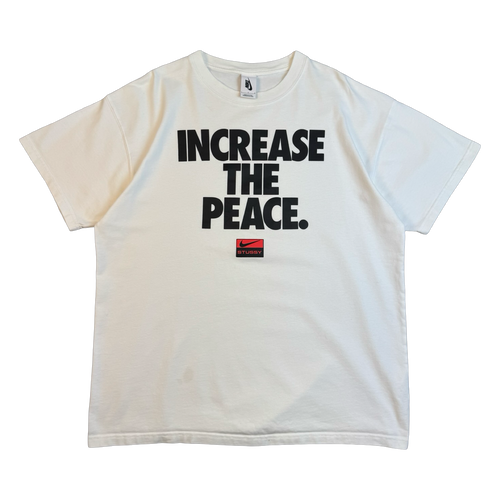 Nike x Stussy Increase The Peace Tee White (USED) | Vintage Clothing Store Canada